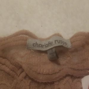 Off the shoulder lace long sleeve